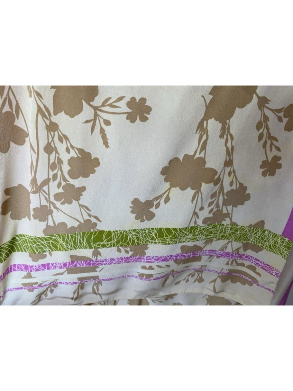 Kenzo silk floral rectangle scarf - Picture 7 of 7